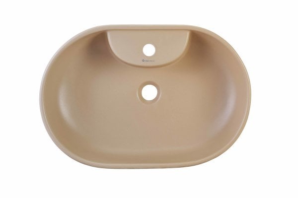 Knidos 60 cm Lavabo (B.Delikli)-Latte