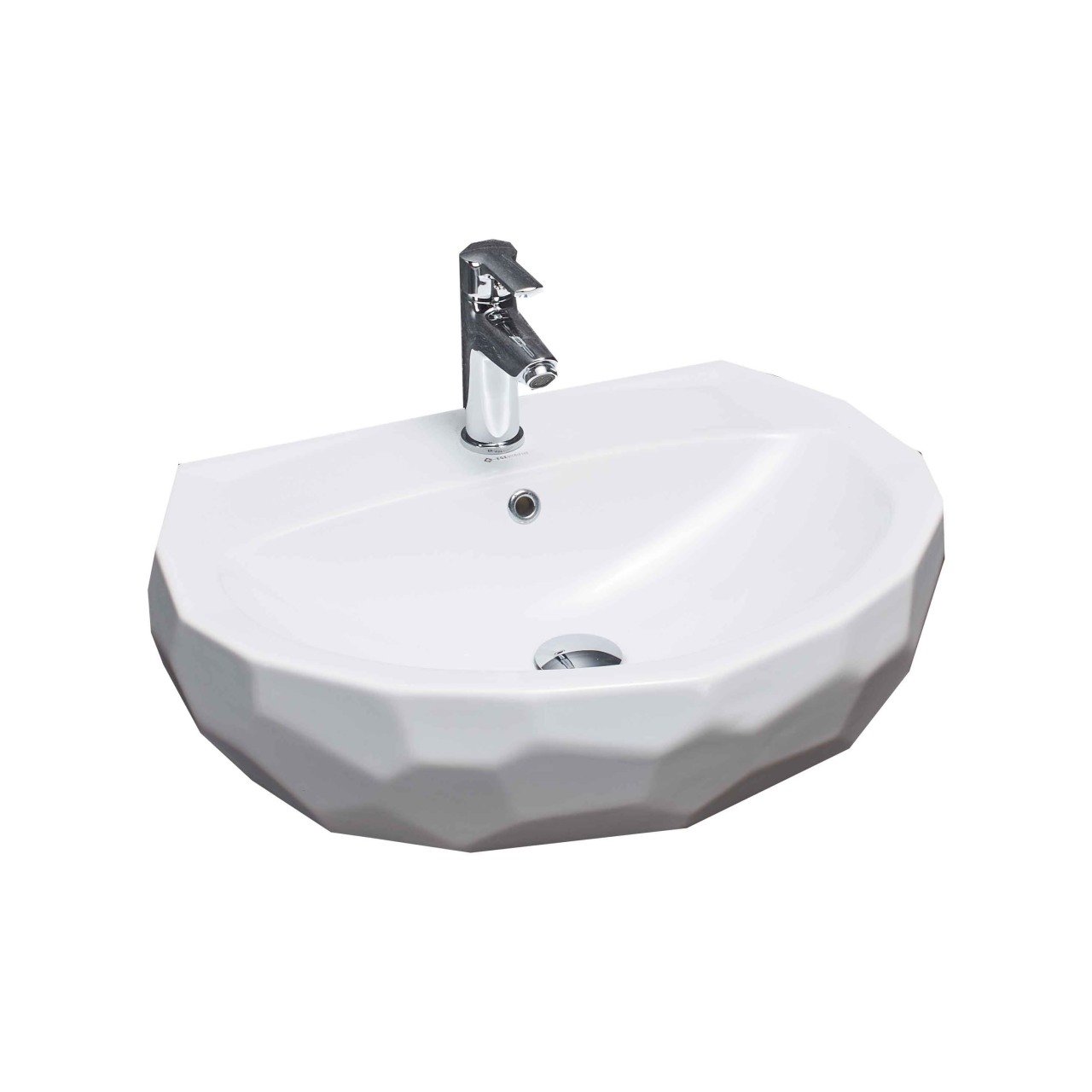 Diamas Beyaz 61 cm Batarya Delikli Lavabo